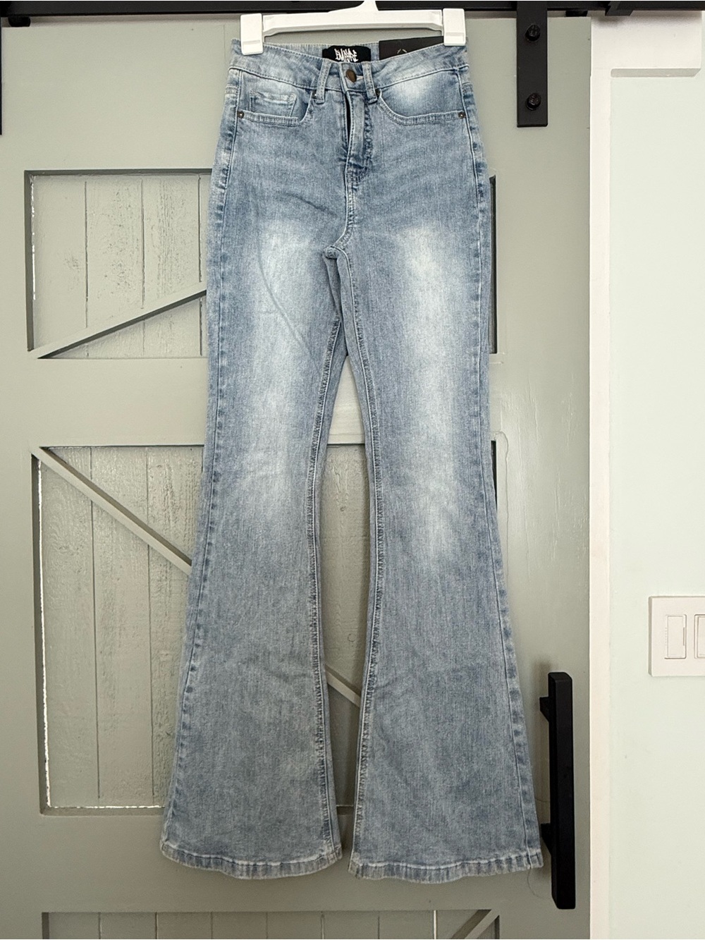 Empyre Light Blue High-Rise Flare Jeans